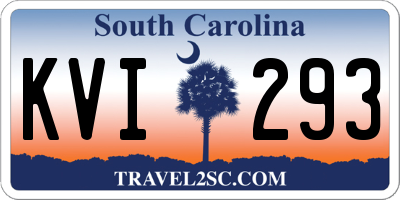 SC license plate KVI293