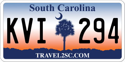 SC license plate KVI294