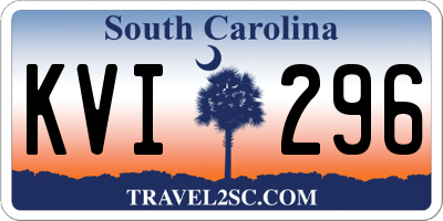 SC license plate KVI296