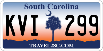 SC license plate KVI299