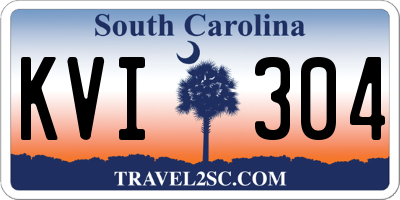 SC license plate KVI304