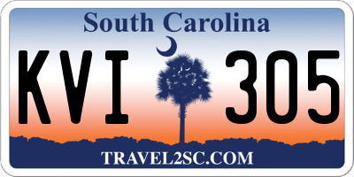 SC license plate KVI305
