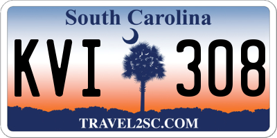 SC license plate KVI308