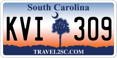 SC license plate KVI309