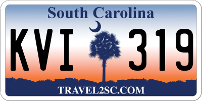 SC license plate KVI319