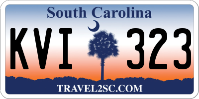SC license plate KVI323