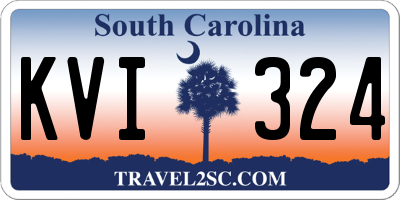 SC license plate KVI324