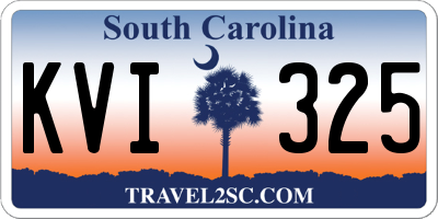SC license plate KVI325
