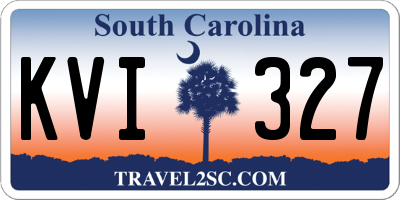SC license plate KVI327