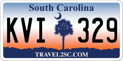 SC license plate KVI329