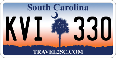 SC license plate KVI330