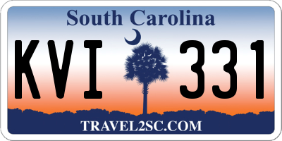 SC license plate KVI331