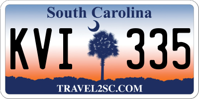 SC license plate KVI335