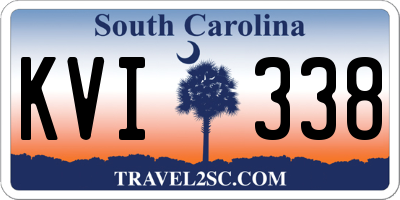SC license plate KVI338
