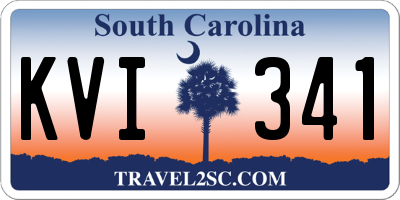SC license plate KVI341