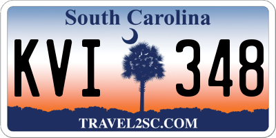 SC license plate KVI348