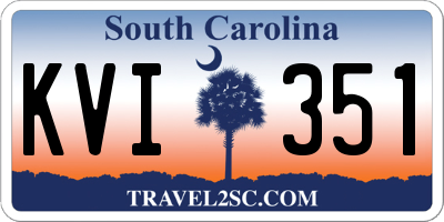 SC license plate KVI351