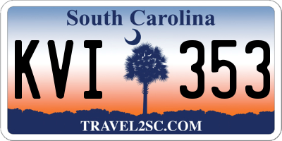 SC license plate KVI353