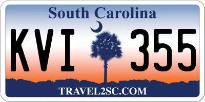 SC license plate KVI355