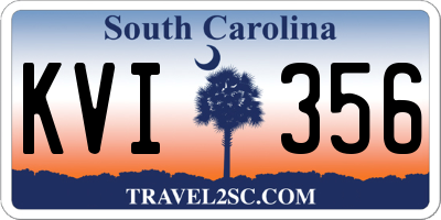 SC license plate KVI356