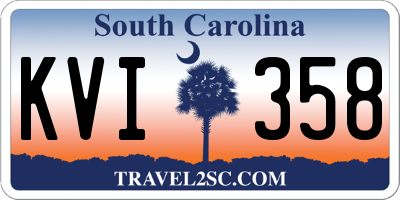 SC license plate KVI358