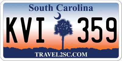 SC license plate KVI359