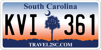 SC license plate KVI361