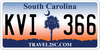 SC license plate KVI366