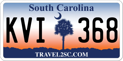 SC license plate KVI368