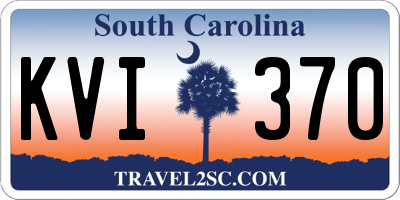 SC license plate KVI370