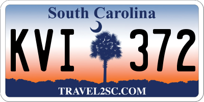 SC license plate KVI372