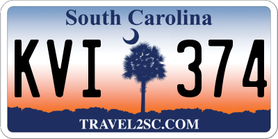 SC license plate KVI374