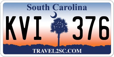 SC license plate KVI376