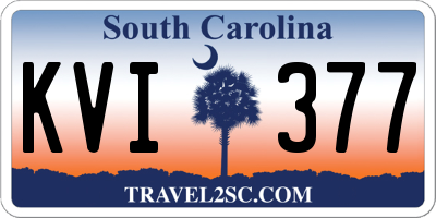 SC license plate KVI377