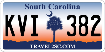 SC license plate KVI382