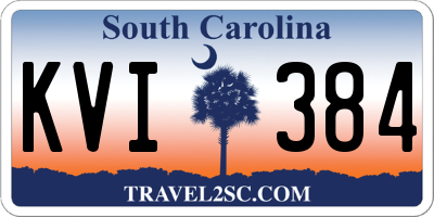SC license plate KVI384