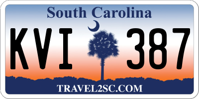 SC license plate KVI387