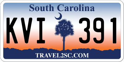 SC license plate KVI391