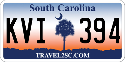 SC license plate KVI394