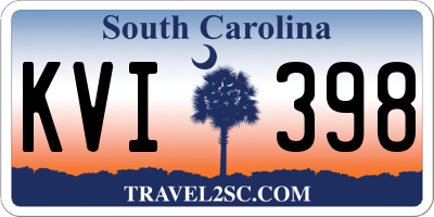 SC license plate KVI398