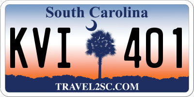 SC license plate KVI401