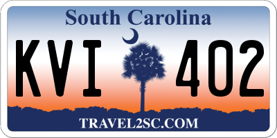 SC license plate KVI402