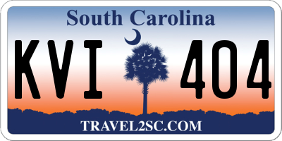 SC license plate KVI404