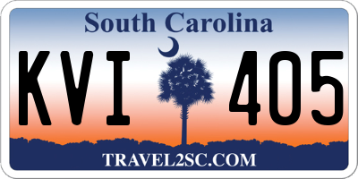 SC license plate KVI405