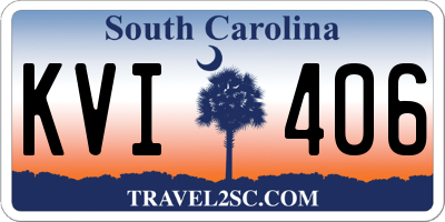 SC license plate KVI406
