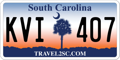 SC license plate KVI407