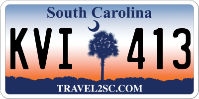 SC license plate KVI413