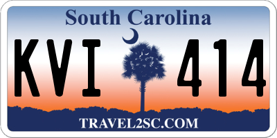SC license plate KVI414