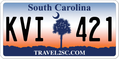 SC license plate KVI421