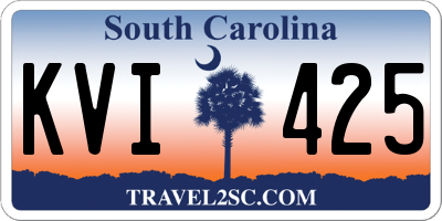 SC license plate KVI425